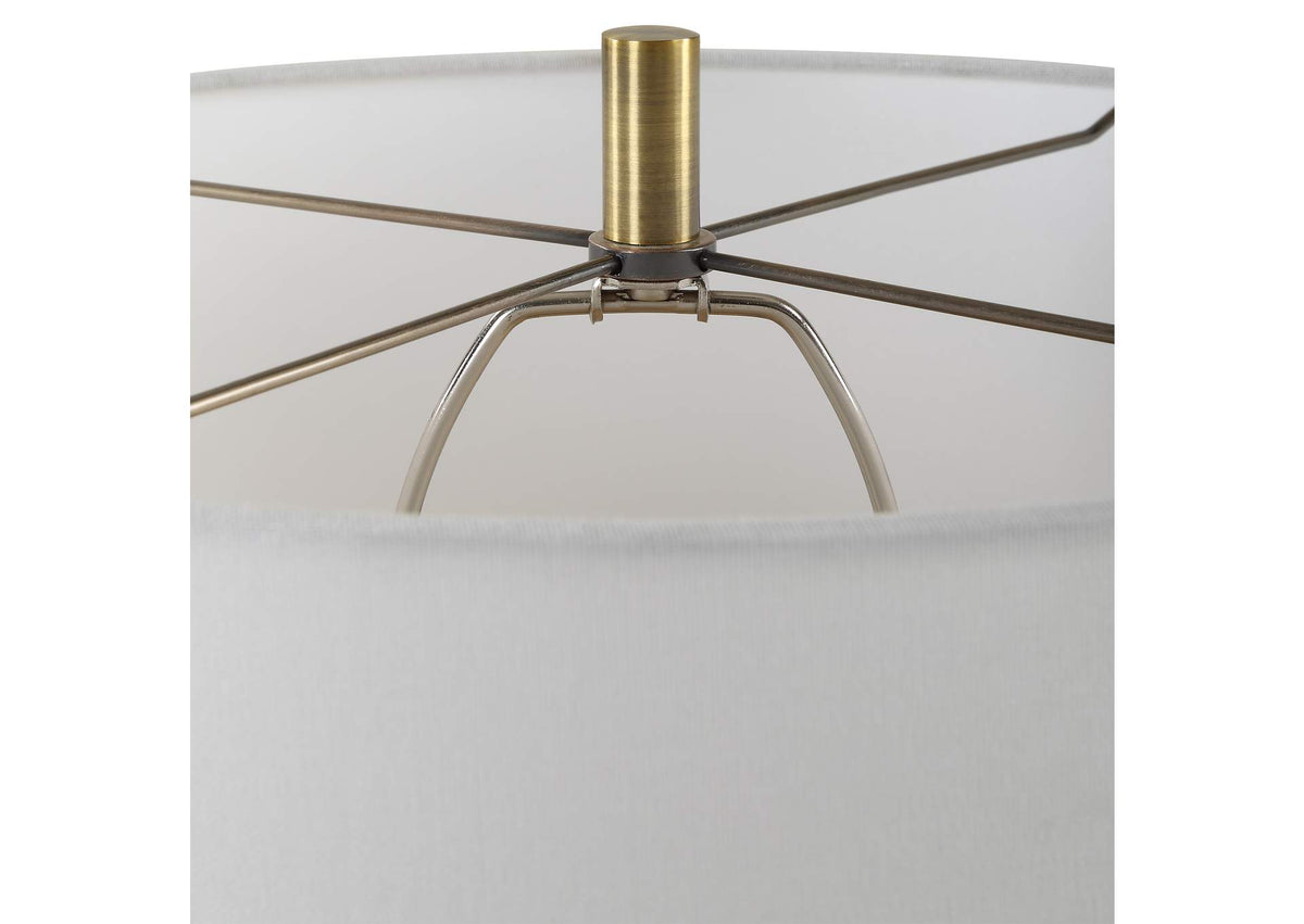 30348-1 Uttermost Threefold Black Stone Table Lamp