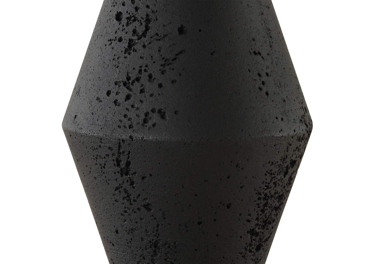 30348-1 Uttermost Threefold Black Stone Table Lamp