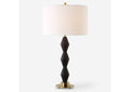 30348-1 Uttermost Threefold Black Stone Table Lamp