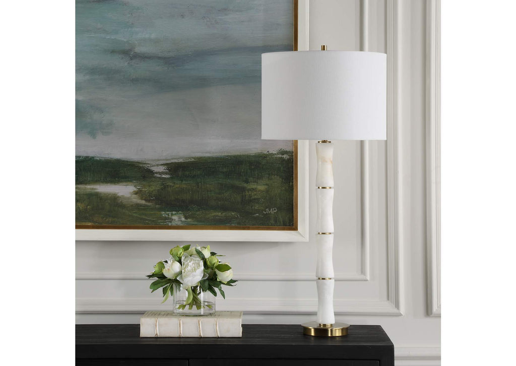 30354 Uttermost Unify Alabaster Table Lamp