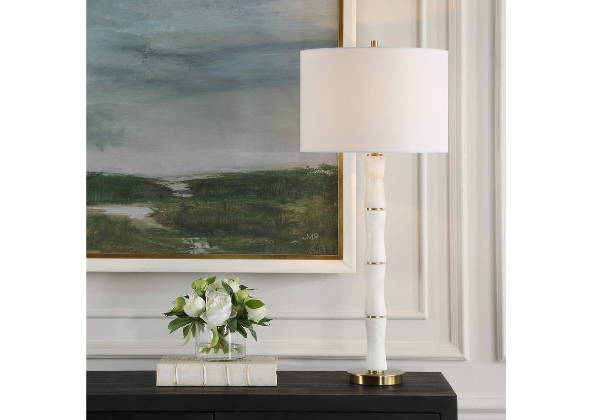 30354 Uttermost Unify Alabaster Table Lamp
