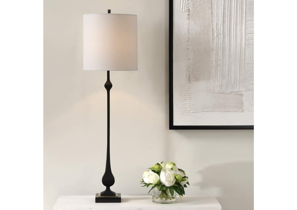 30356 Uttermost Hightower Black Buffet Lamp