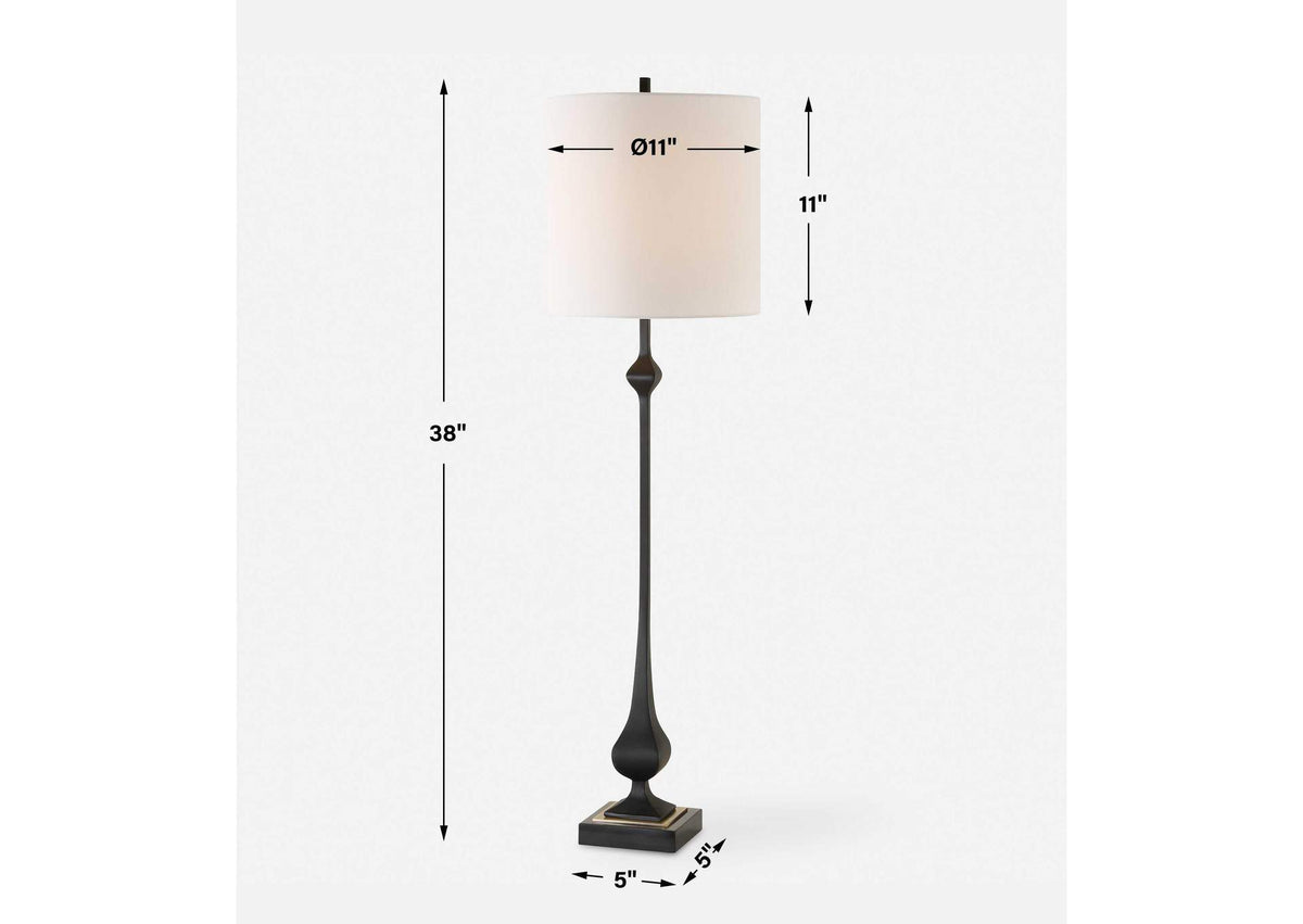 30356 Uttermost Hightower Black Buffet Lamp