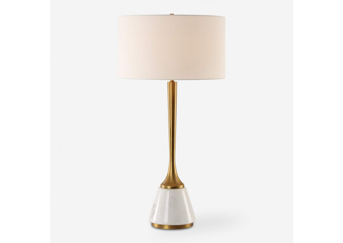 30365 Uttermost Avola White Marble Table Lamp