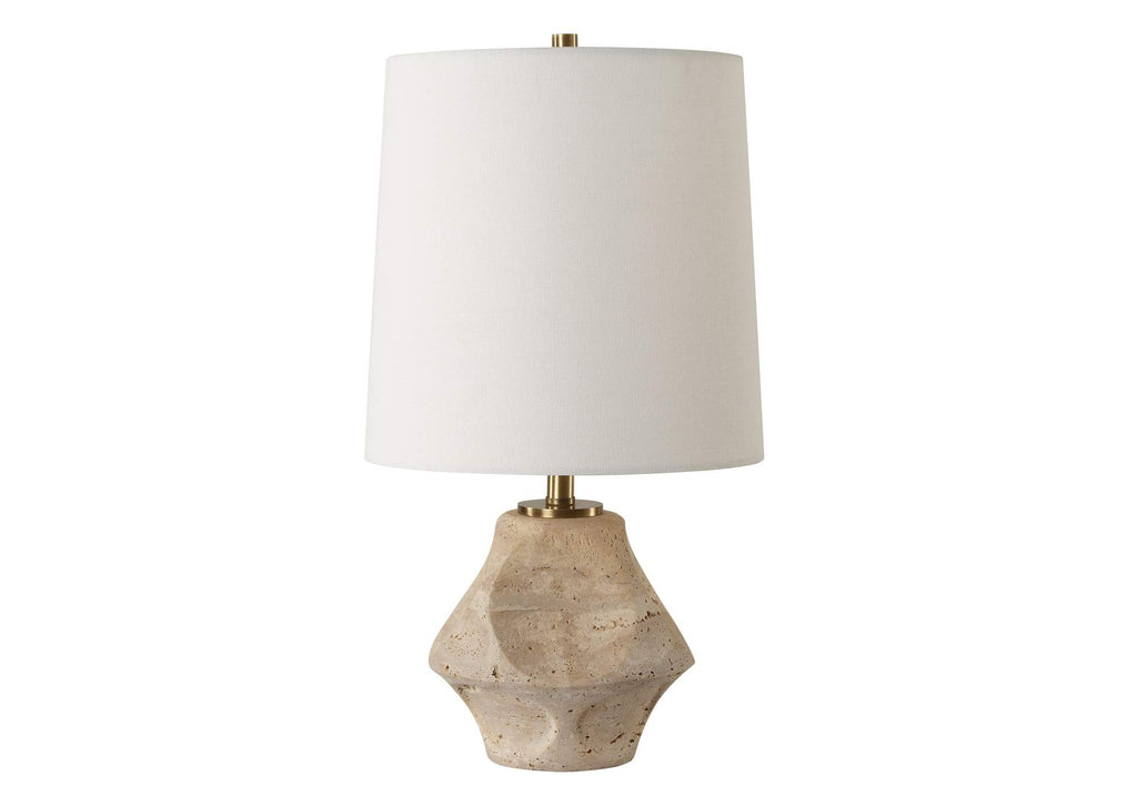 30414-1 Uttermost Indent Travertine Accent Lamp