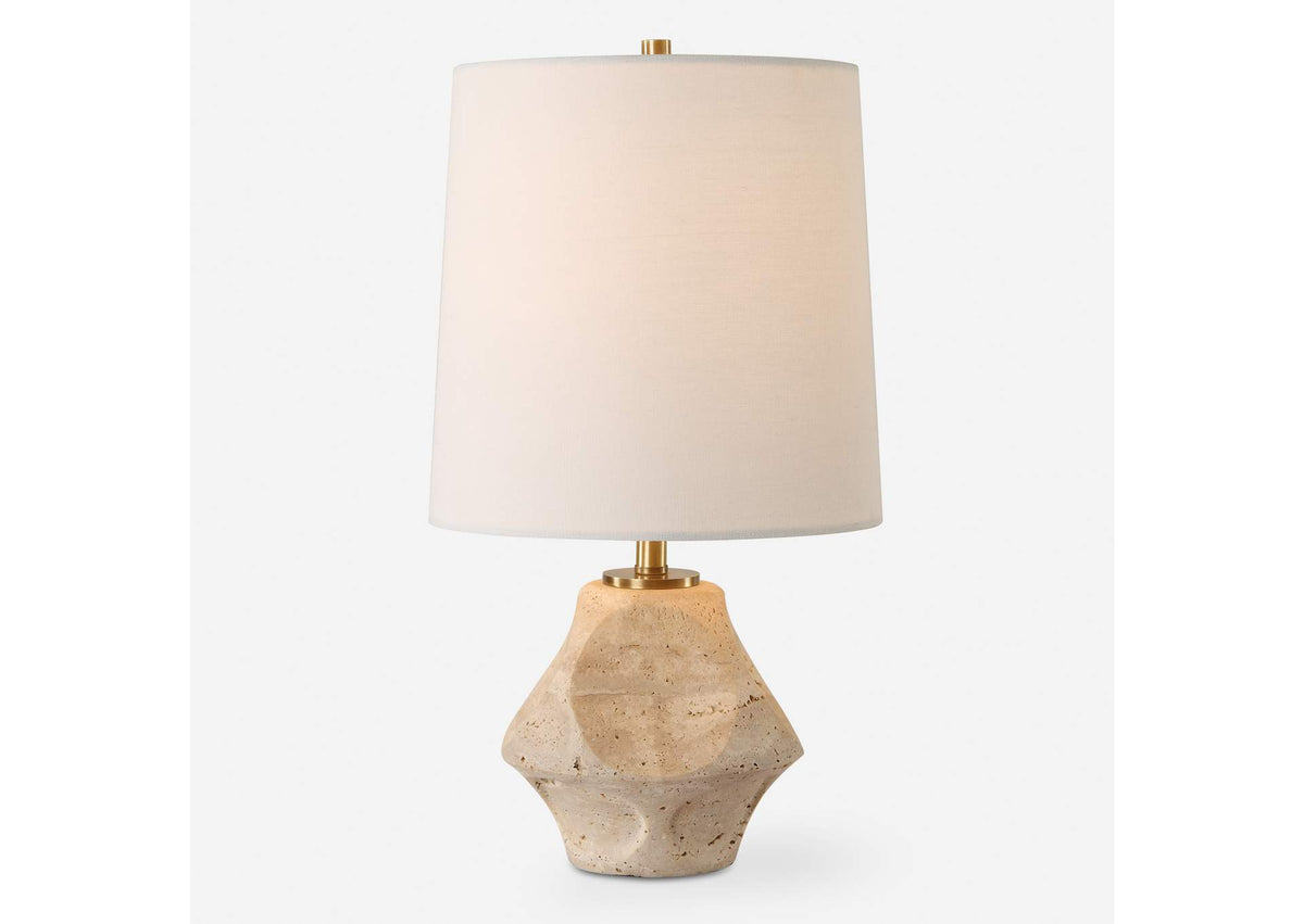 30414-1 Uttermost Indent Travertine Accent Lamp