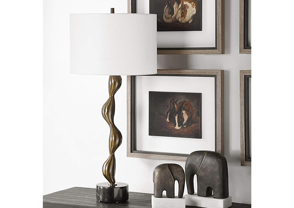 30454-1 Uttermost Remolino Bronze Table Lamp