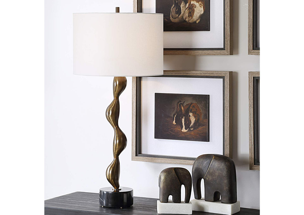 30454-1 Uttermost Remolino Bronze Table Lamp