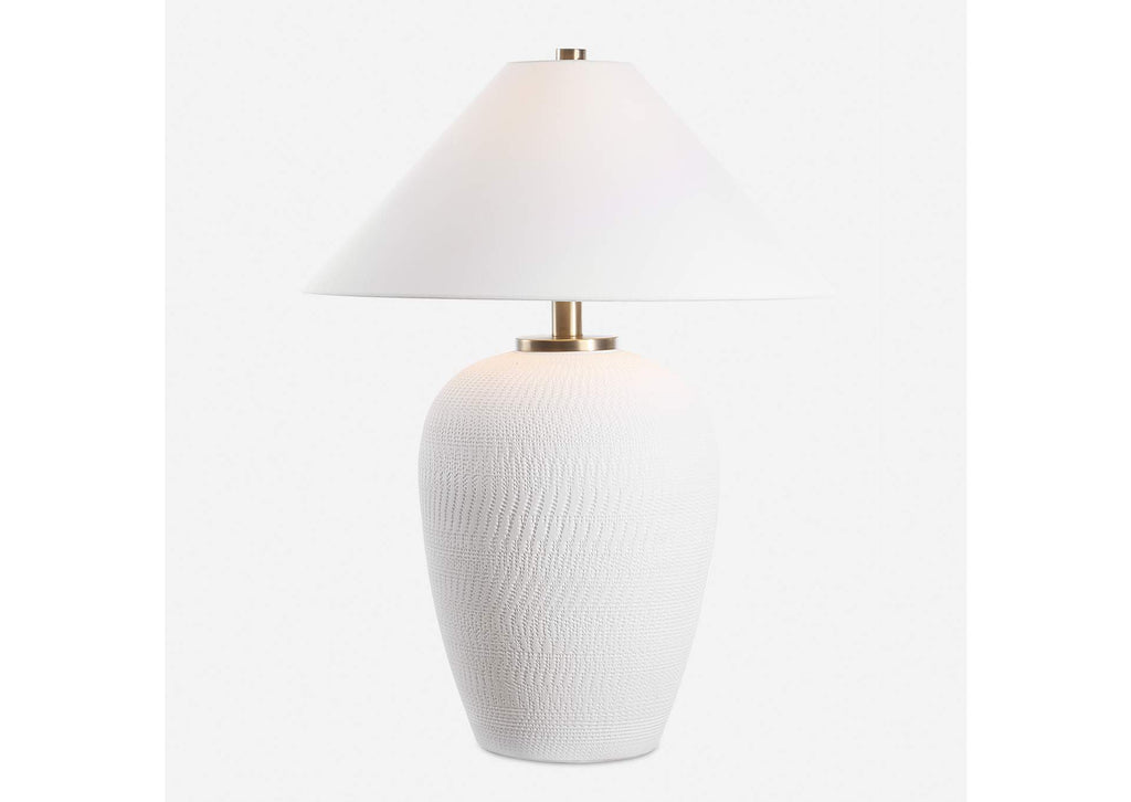 30451 Uttermost Merriton Matt White Table Lamp