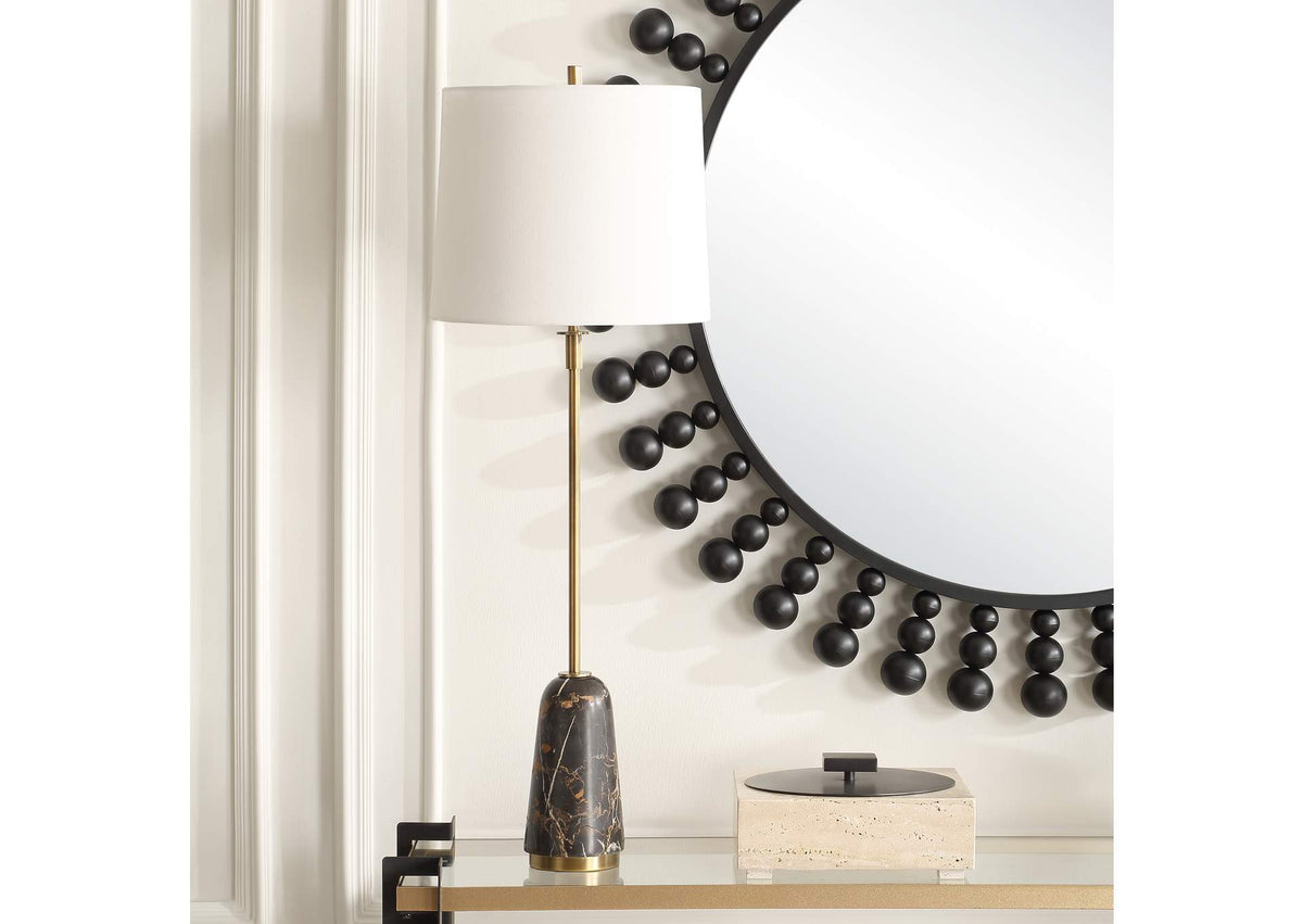 30467 Uttermost Jenson Black Marble Buffet Lamp