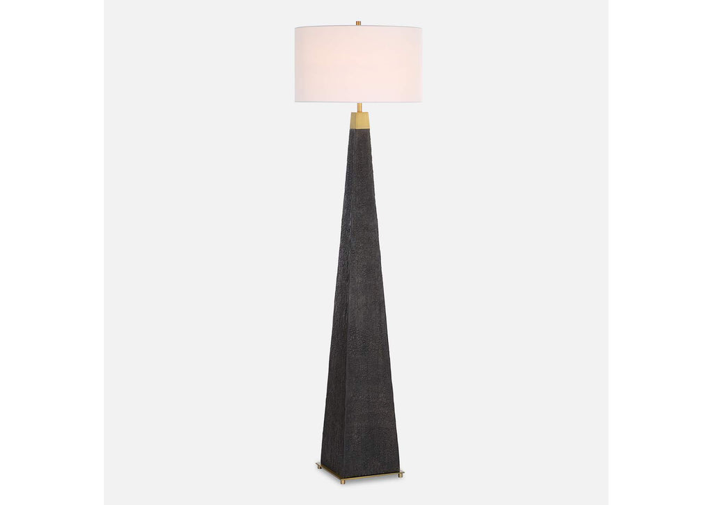 30469 Uttermost Lathey Tapered Floor Lamp