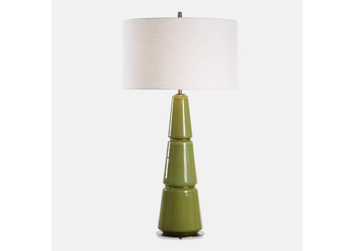 30502 Uttermost Mendell Moss Green Table Lamp