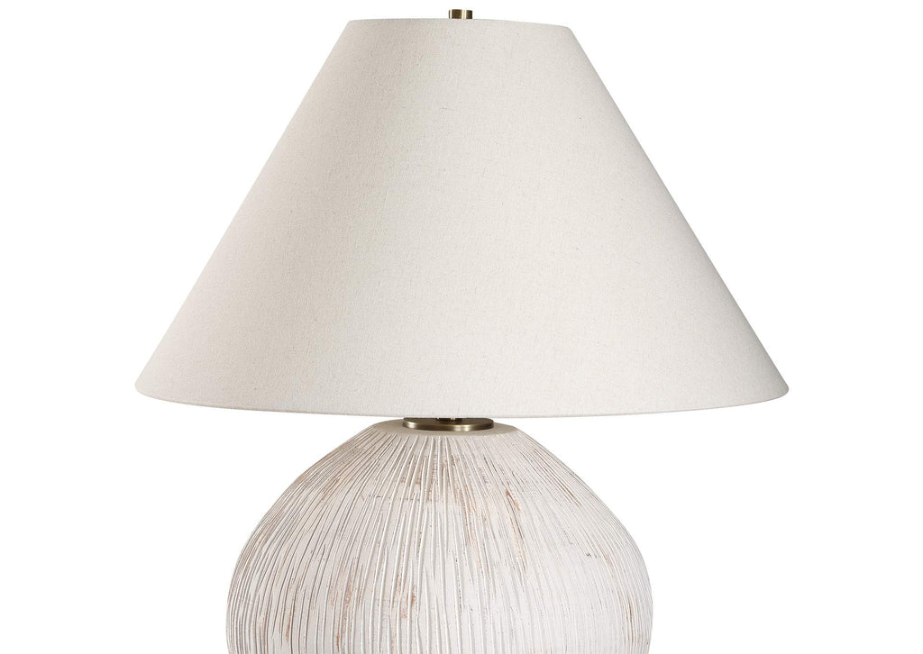 30490 Uttermost Meryl Aged White Table Lamp