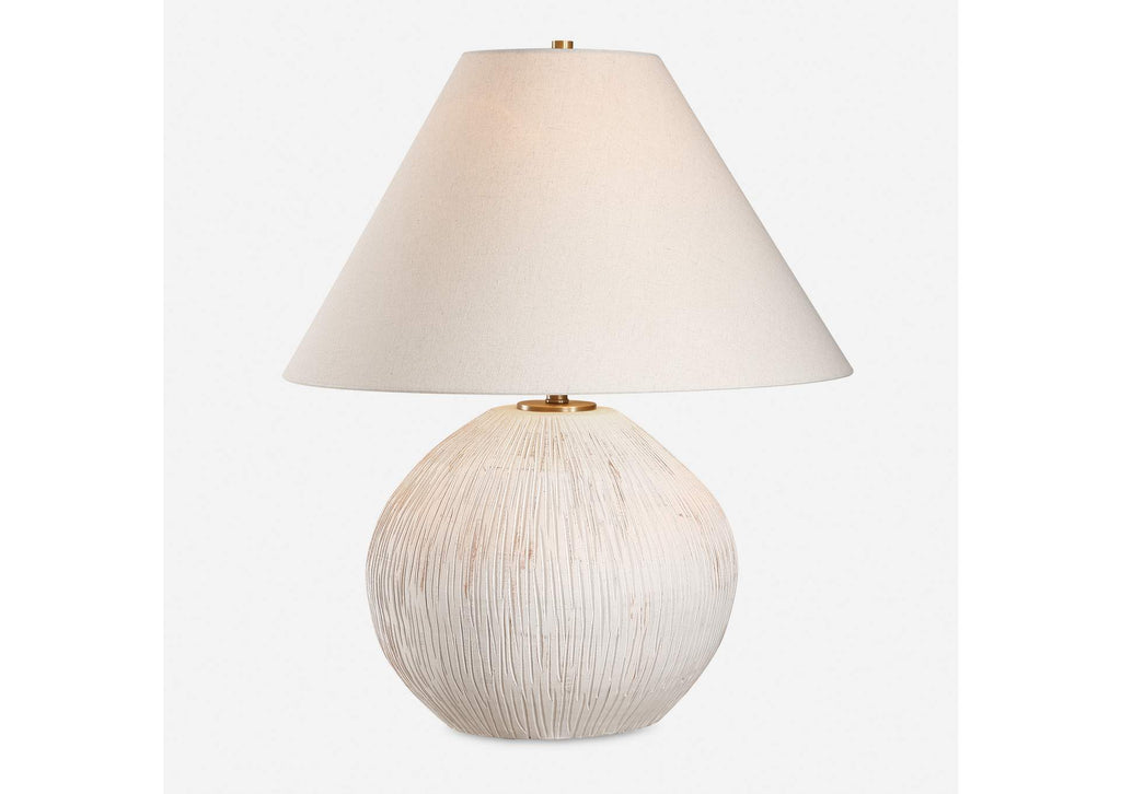 30490 Uttermost Meryl Aged White Table Lamp
