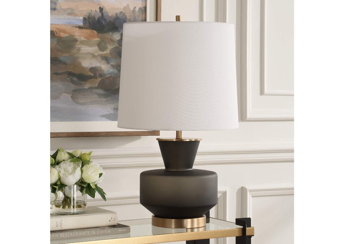 30519-1 Uttermost Trentino Black Table Lamp