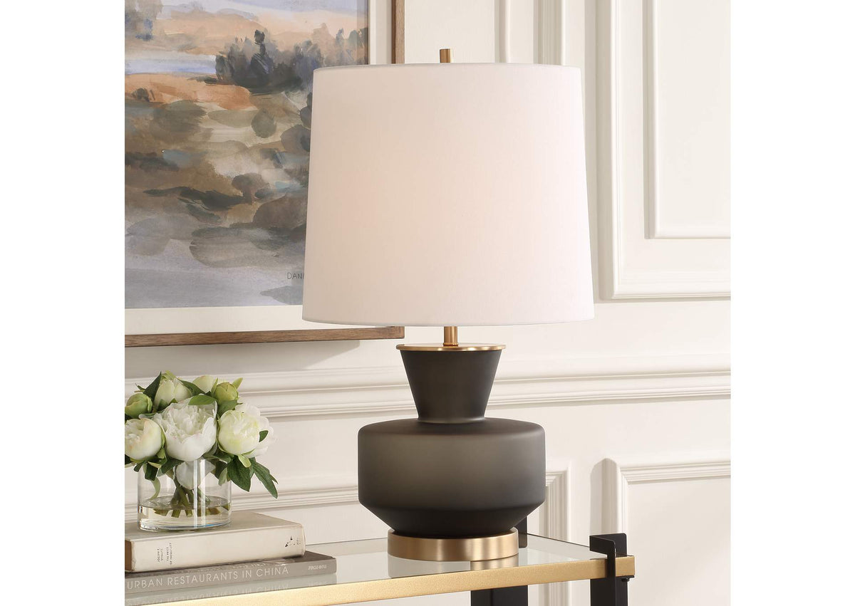 30519-1 Uttermost Trentino Black Table Lamp
