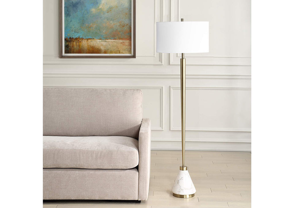 30515 Uttermost Curran Tapered Metal Floor Lamp