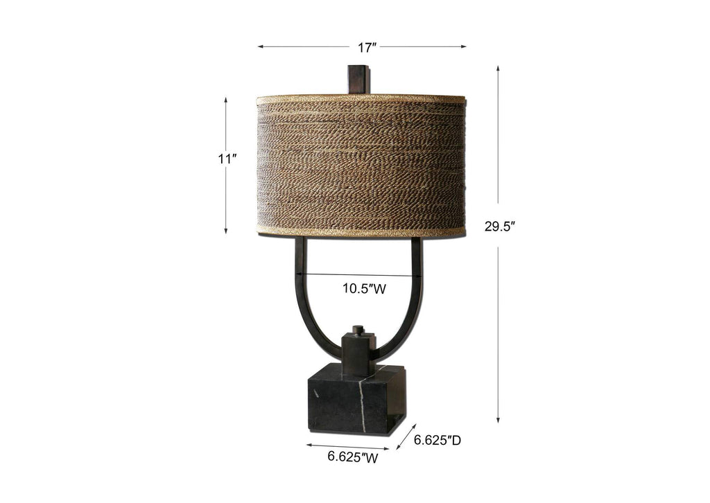 26541-1 Uttermost Stabina Metal Table Lamp