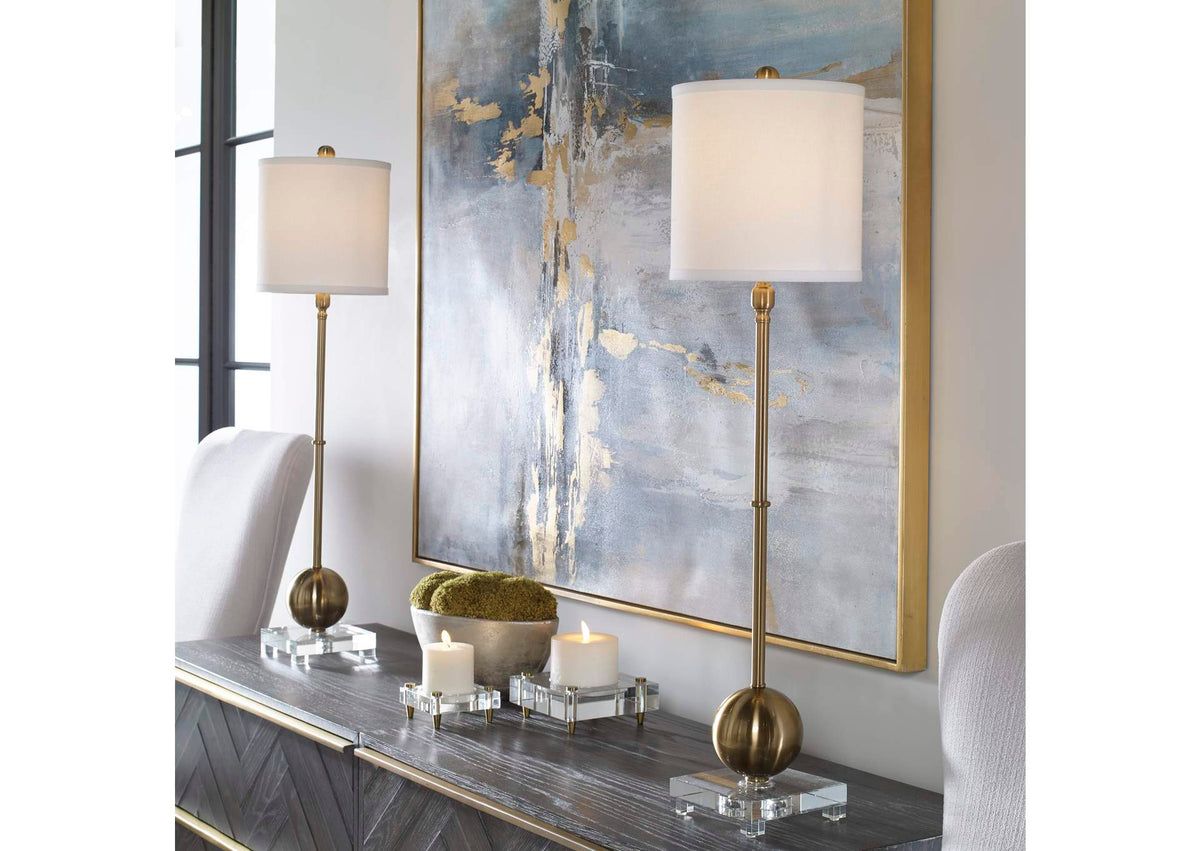 29935-1 Uttermost Laton Brass Buffet Lamp