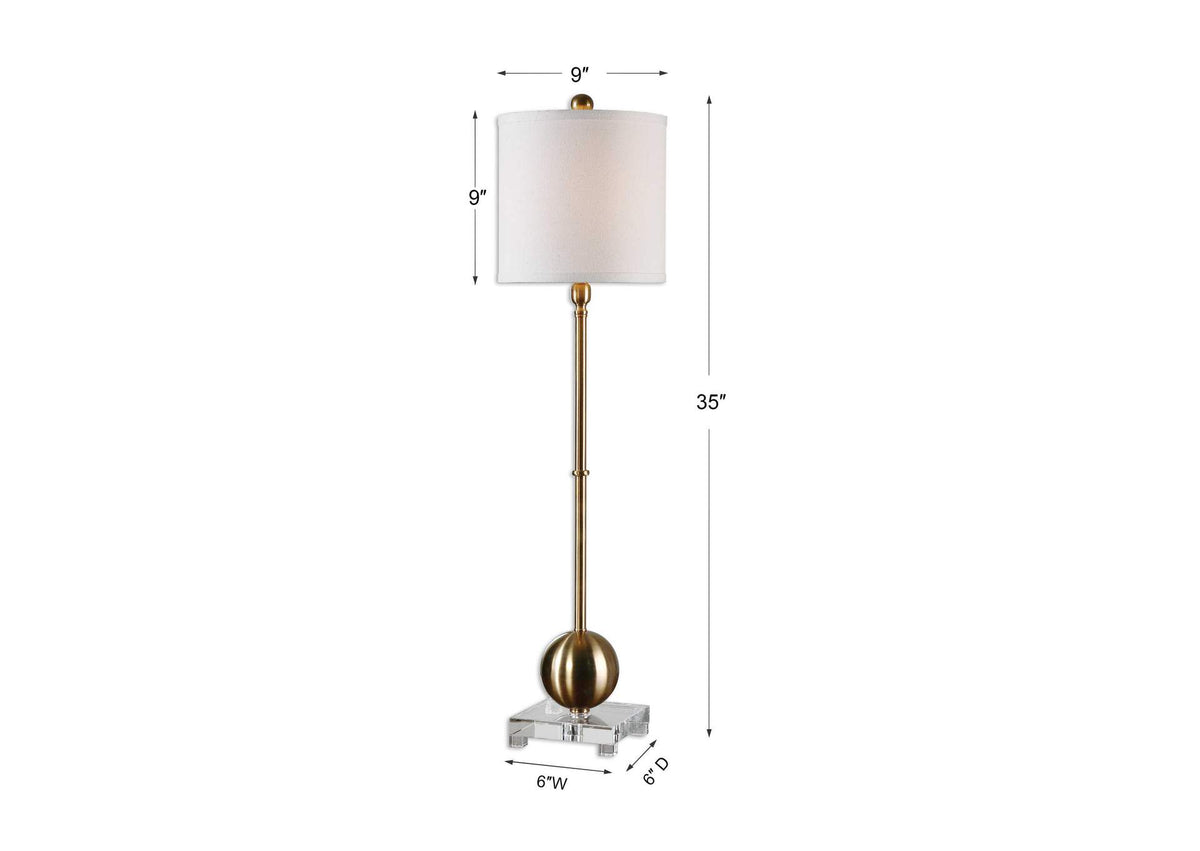 29935-1 Uttermost Laton Brass Buffet Lamp