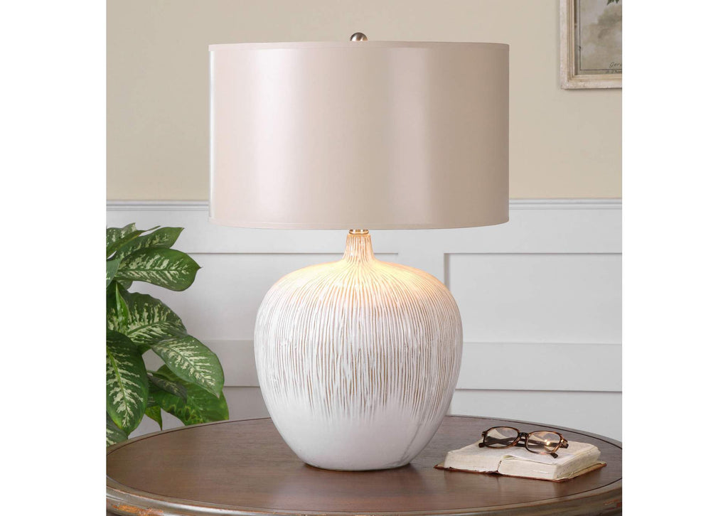 26194-1 Uttermost Georgios Textured Ceramic Lamp