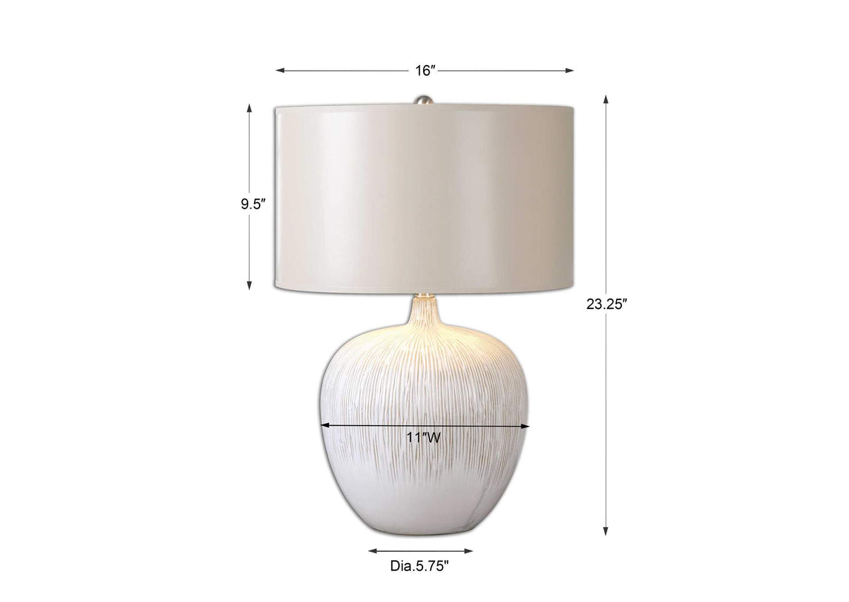 26194-1 Uttermost Georgios Textured Ceramic Lamp