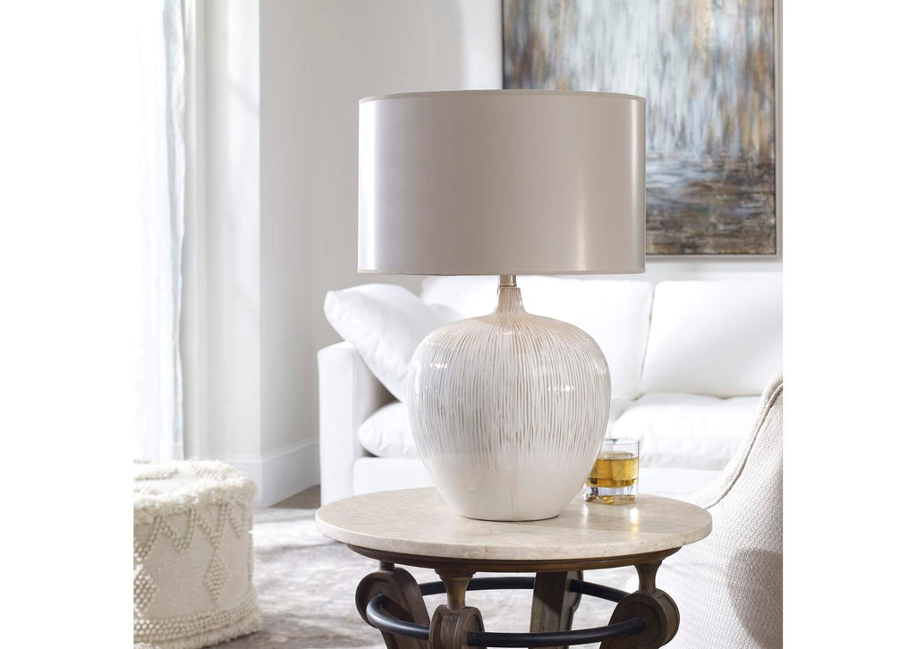 26194-1 Uttermost Georgios Textured Ceramic Lamp