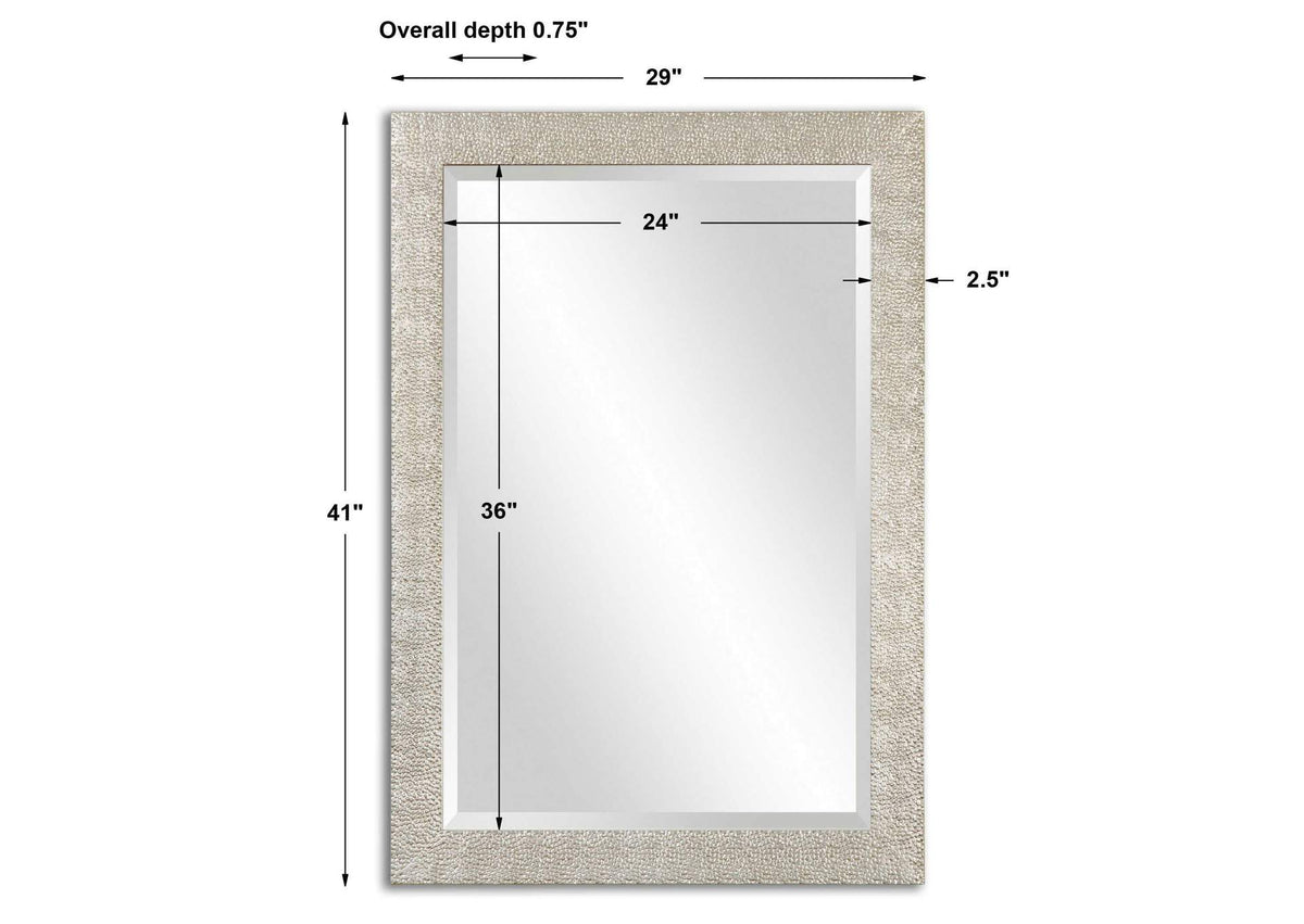 14495 Uttermost Porcius Antiqued Silver Mirror