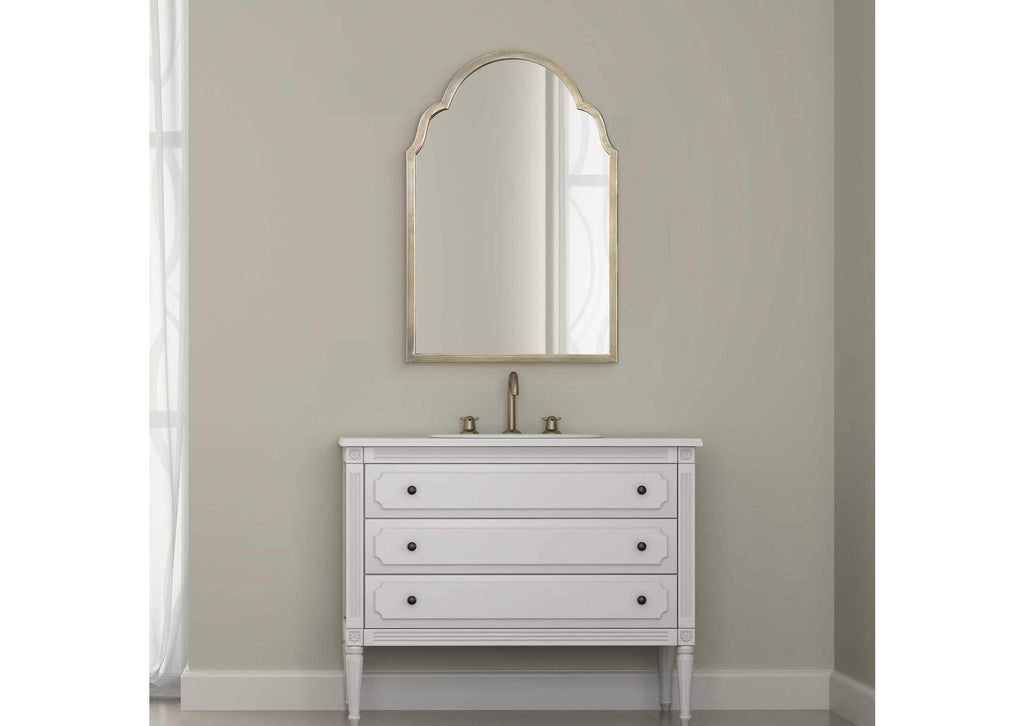 12906 Uttermost Brayden Petite Silver Arch Mirror