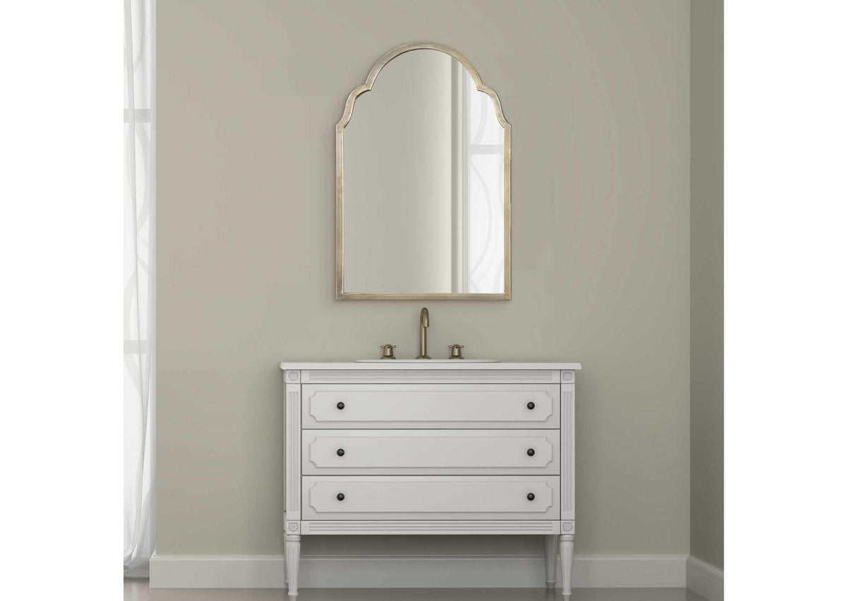 12906 Uttermost Brayden Petite Silver Arch Mirror