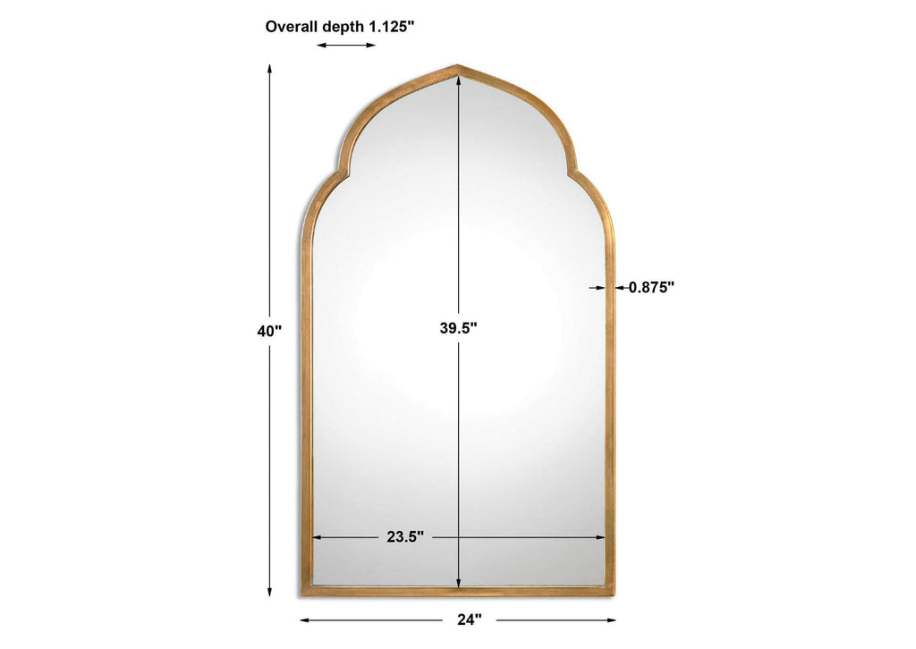 12907 Uttermost Kenitra Gold Arch Mirror
