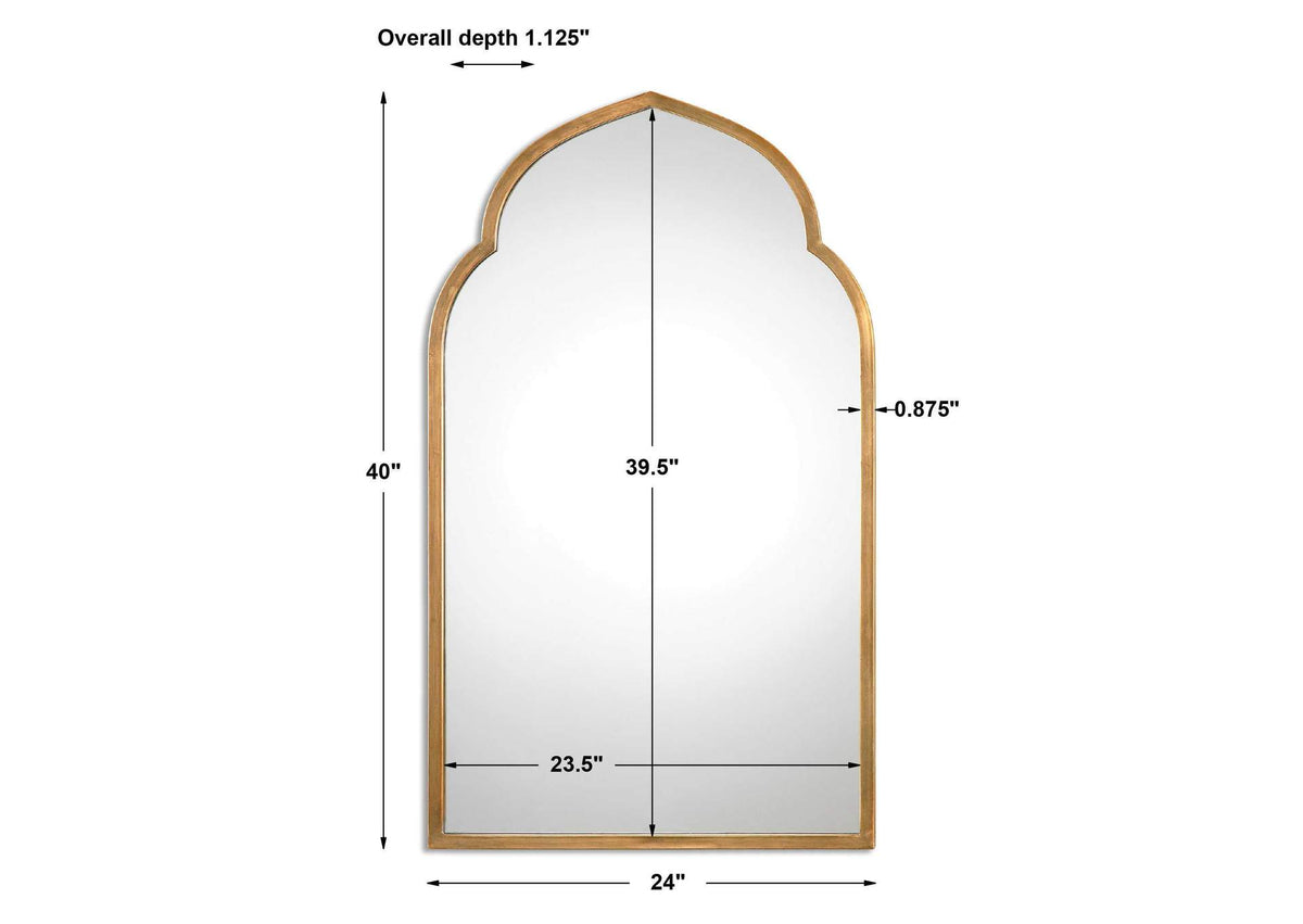 12907 Uttermost Kenitra Gold Arch Mirror