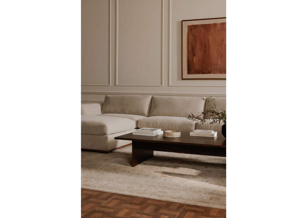 MO-1007-29 Rue Left Arm Facing Chair Flecked Grey