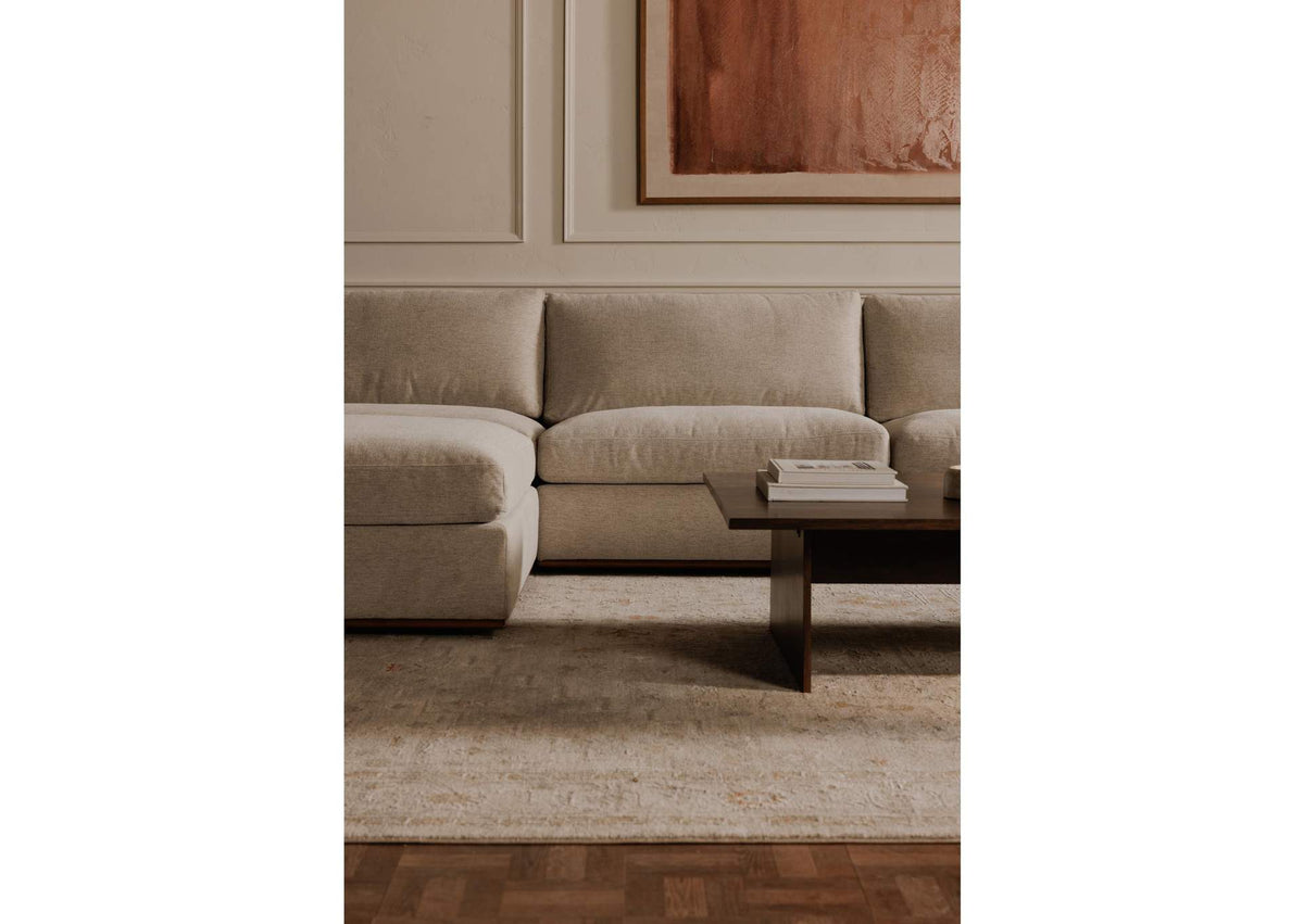 MO-1007-29 Rue Left Arm Facing Chair Flecked Grey