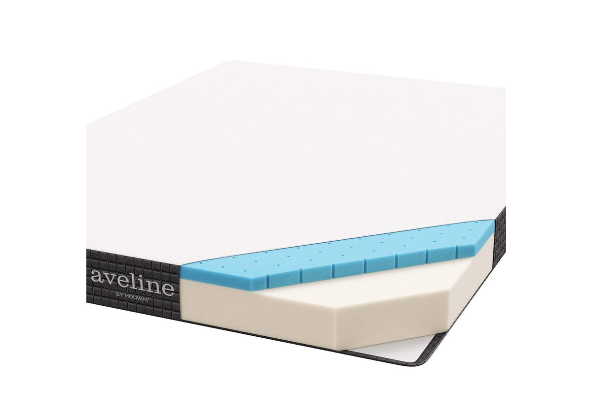 MOD-5345-WHI Aveline 6" Full Mattress By Modway