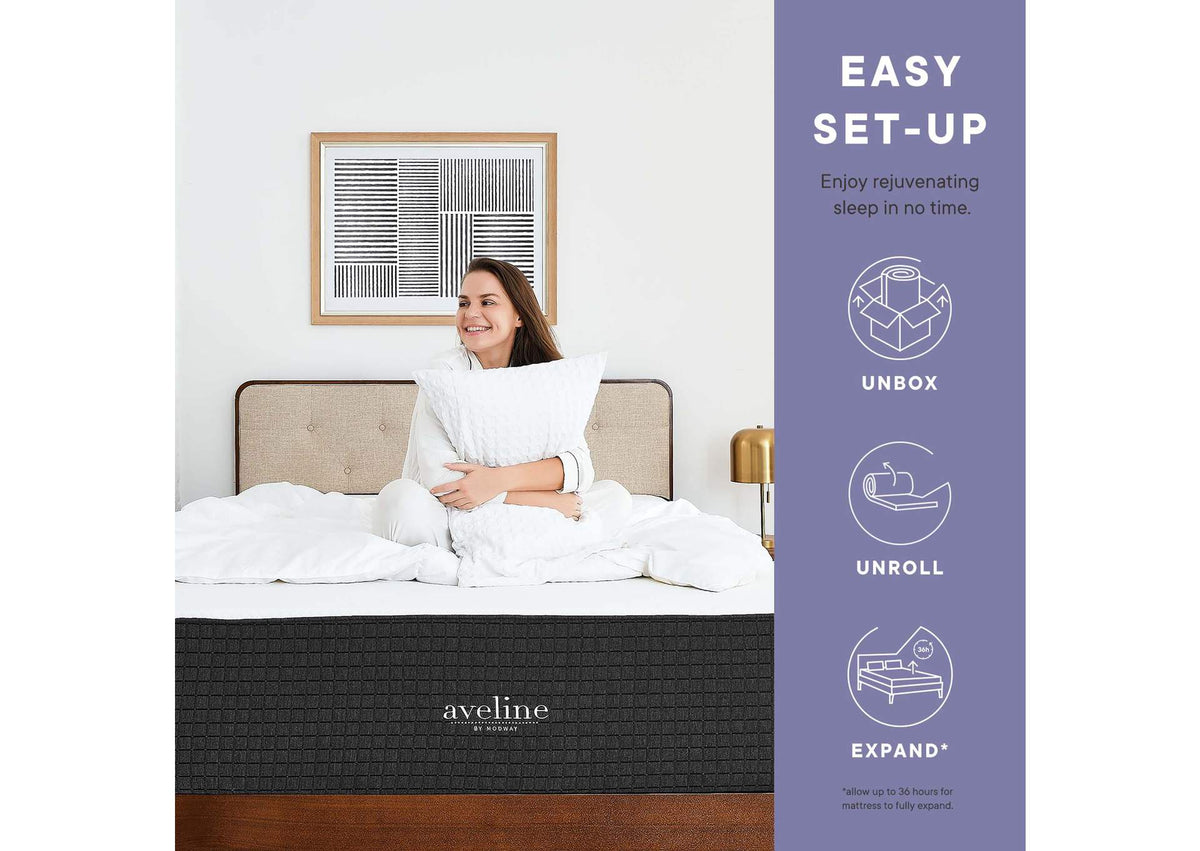 MOD-5488-WHI Aveline 10" Full Mattress By Modway