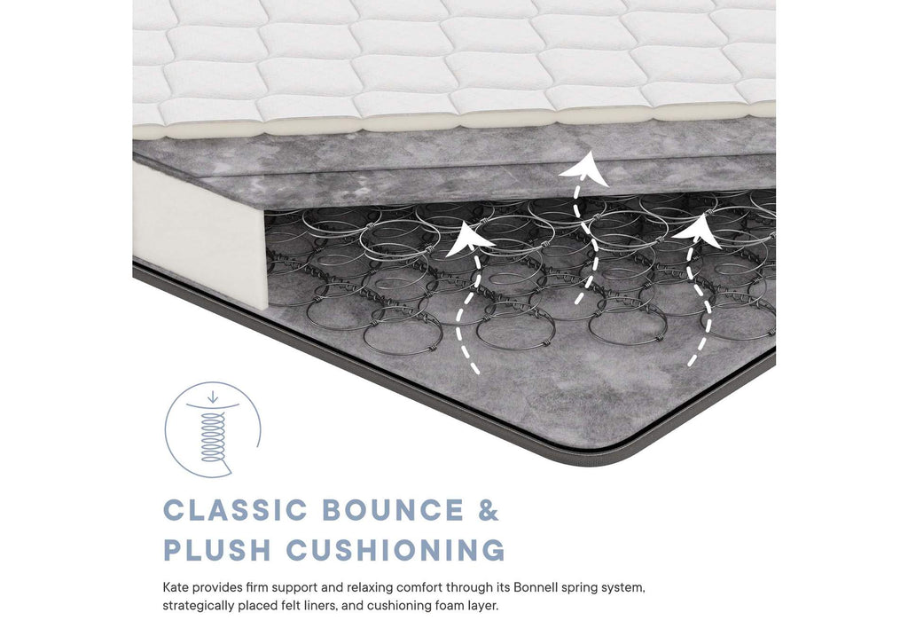 MOD-5772-WHI Kate 6" Twin Mattress By Modway