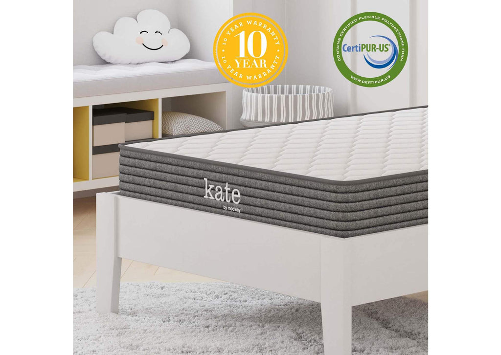MOD-5772-WHI Kate 6" Twin Mattress By Modway