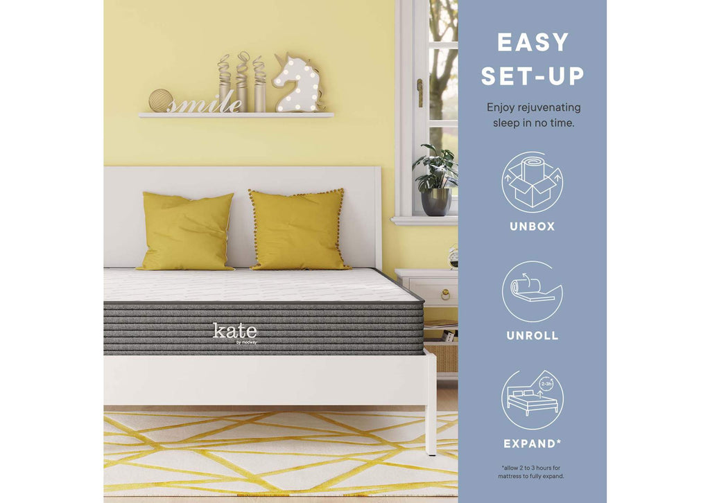MOD-5777-WHI Kate 8" Full Mattress By Modway