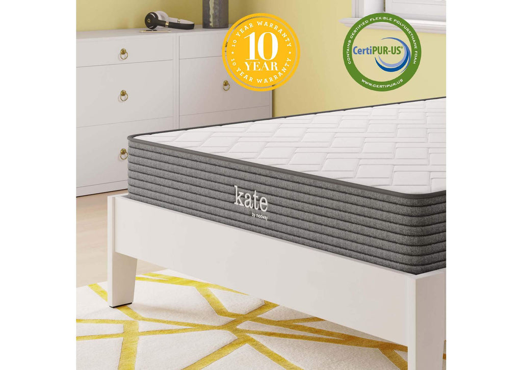 MOD-5777-WHI Kate 8" Full Mattress By Modway