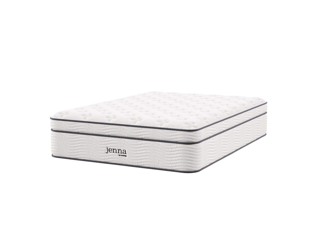 MOD-6083-WHI Jenna 14" Innerspring And Foam Full Mattress By Modway