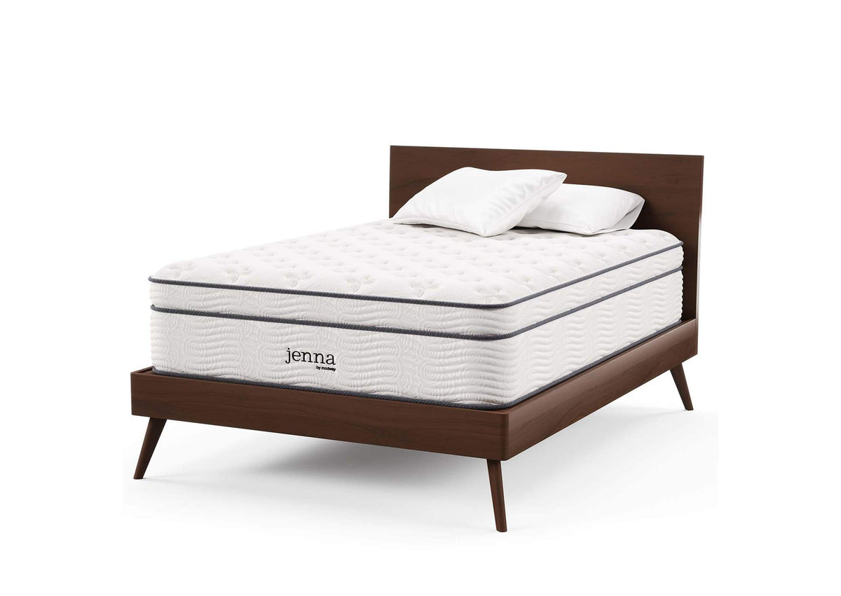 MOD-6083-WHI Jenna 14" Innerspring And Foam Full Mattress By Modway