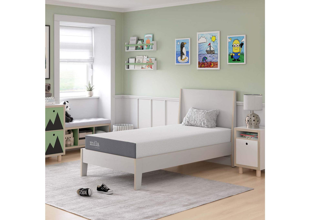 MOD-6256-WHI Mila 8" Twin Mattress By Modway