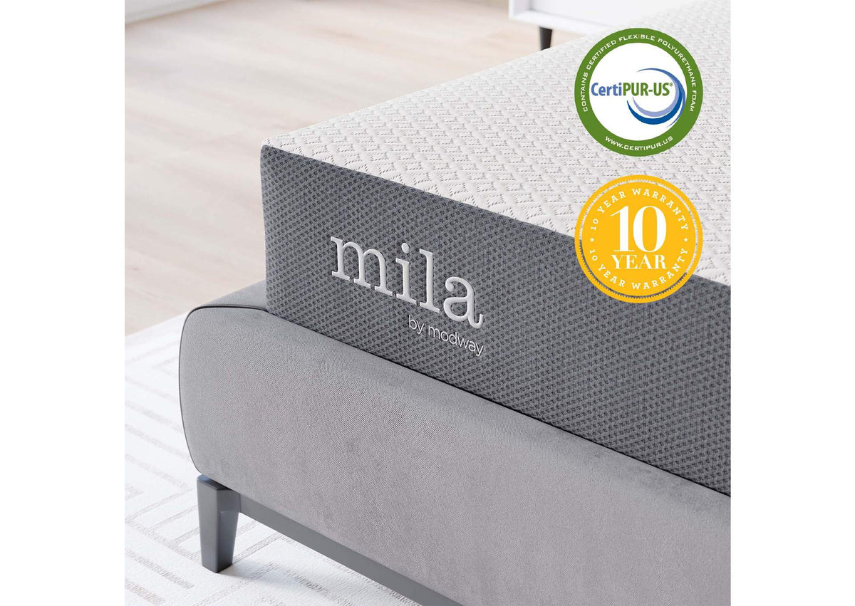 MOD-6259-WHI Mila 8" King Mattress By Modway