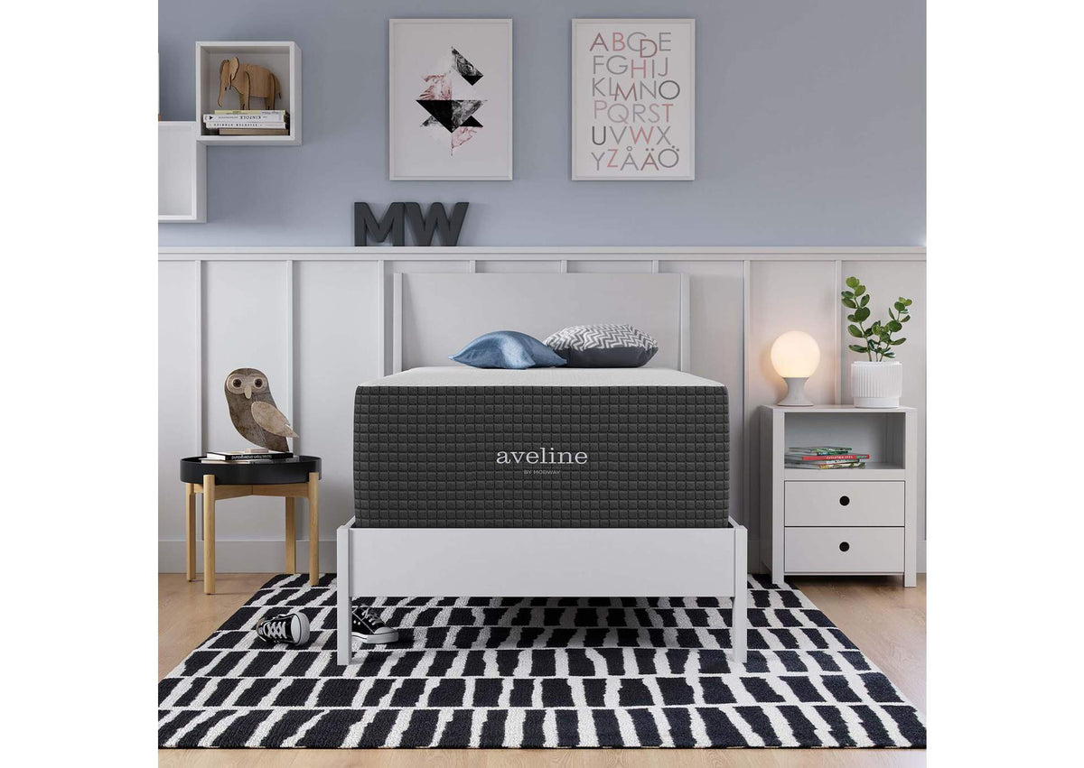 MOD-6606-WHI Aveline 16" Memory Foam Twin Mattress By Modway