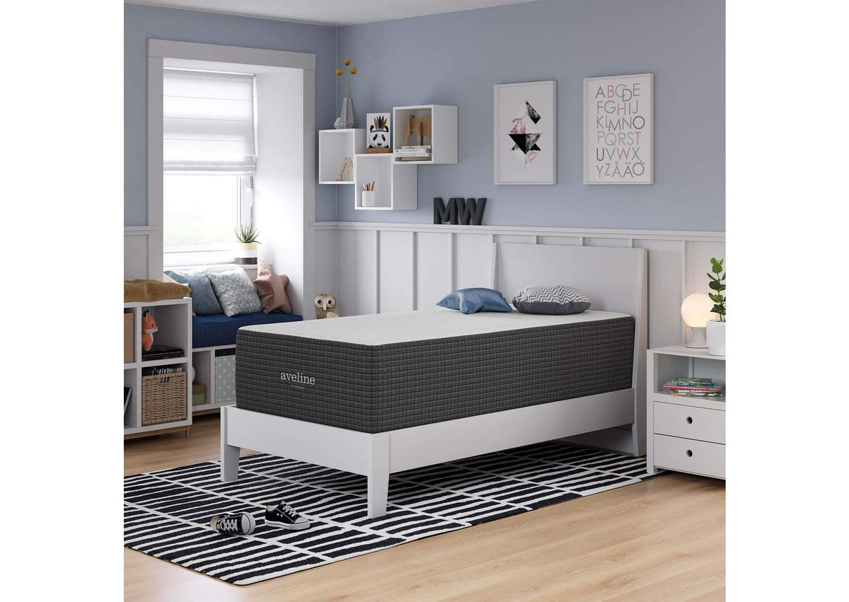 MOD-6606-WHI Aveline 16" Memory Foam Twin Mattress By Modway