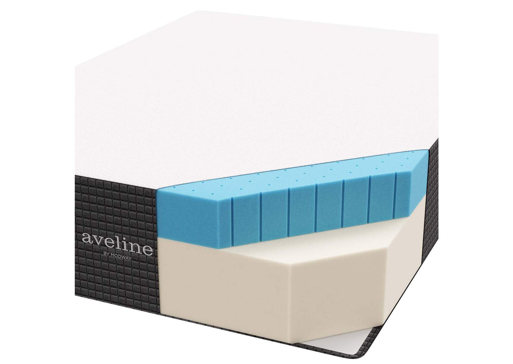MOD-6606-WHI Aveline 16" Memory Foam Twin Mattress By Modway