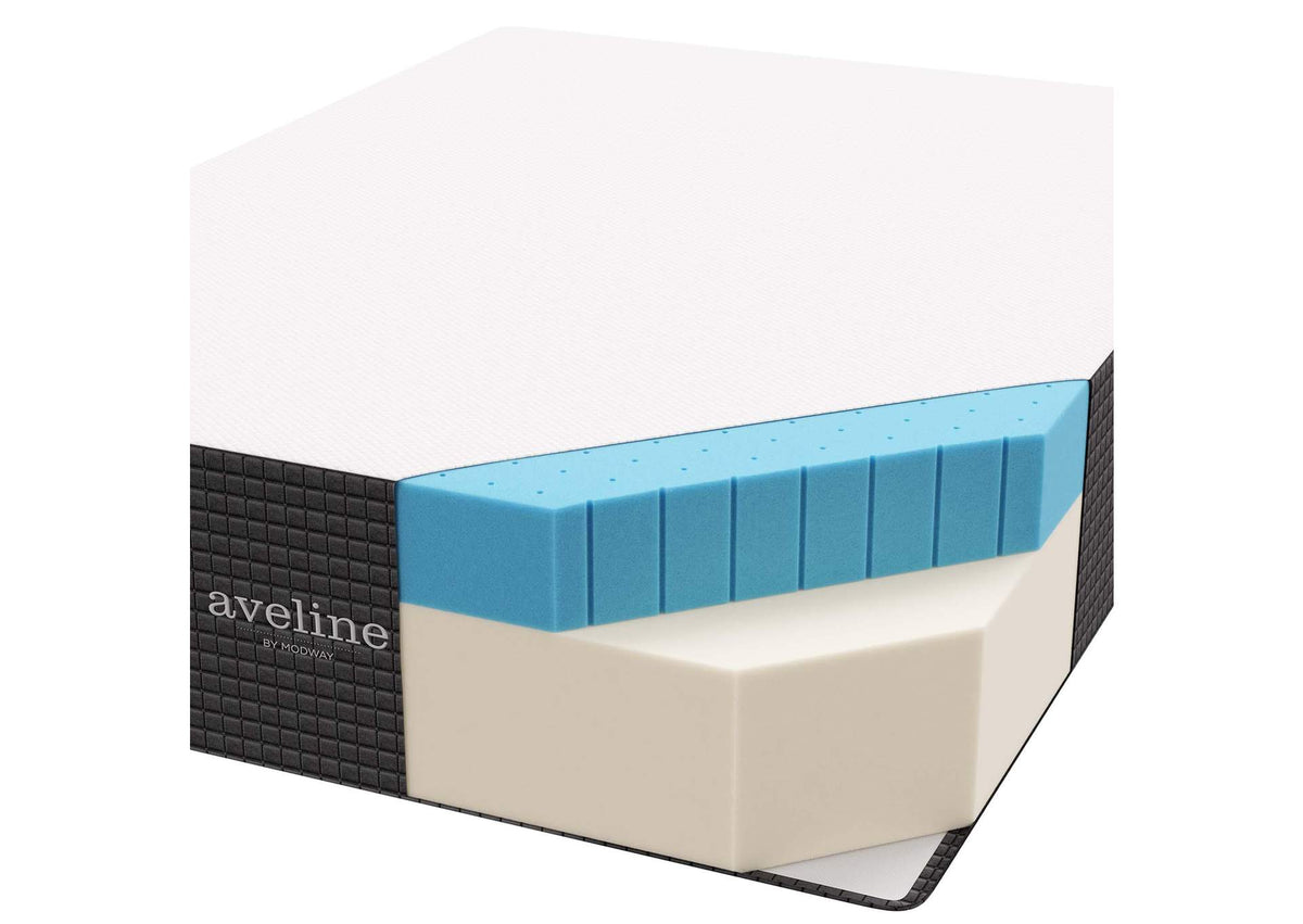 MOD-6606-WHI Aveline 16" Memory Foam Twin Mattress By Modway