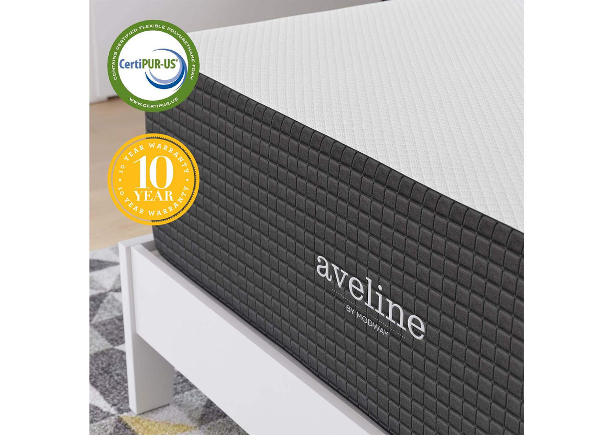 MOD-6607-WHI Aveline 16" Memory Foam Full Mattress By Modway