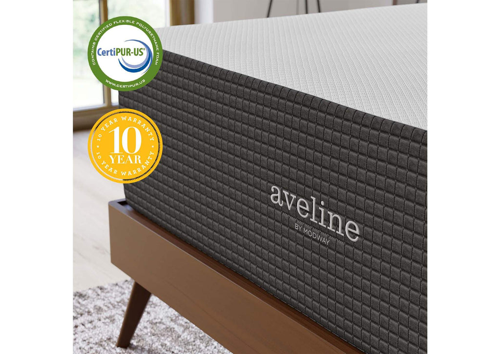 MOD-6609-WHI Aveline 16" Memory Foam King Mattress By Modway